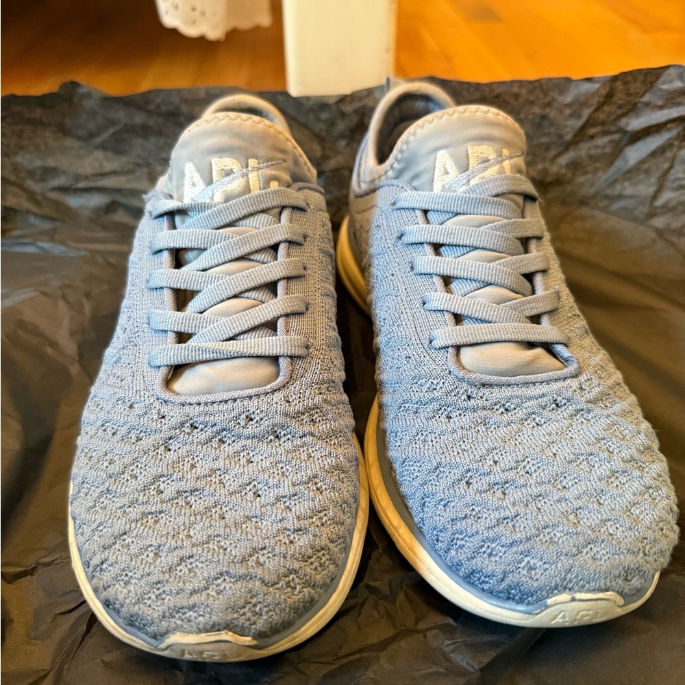 APL women’s  Light Blue Knit Sneakers